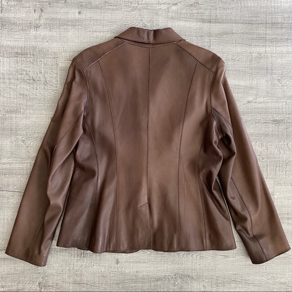 Marc New York Women’s Soft Leather Blazer - XL - Picture 2 of 4